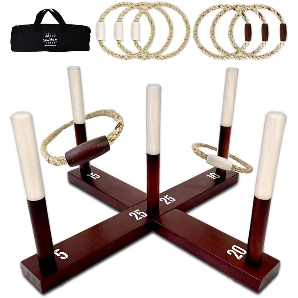 Kids Outdoor Yard Games - Ring Toss Game All Weather -