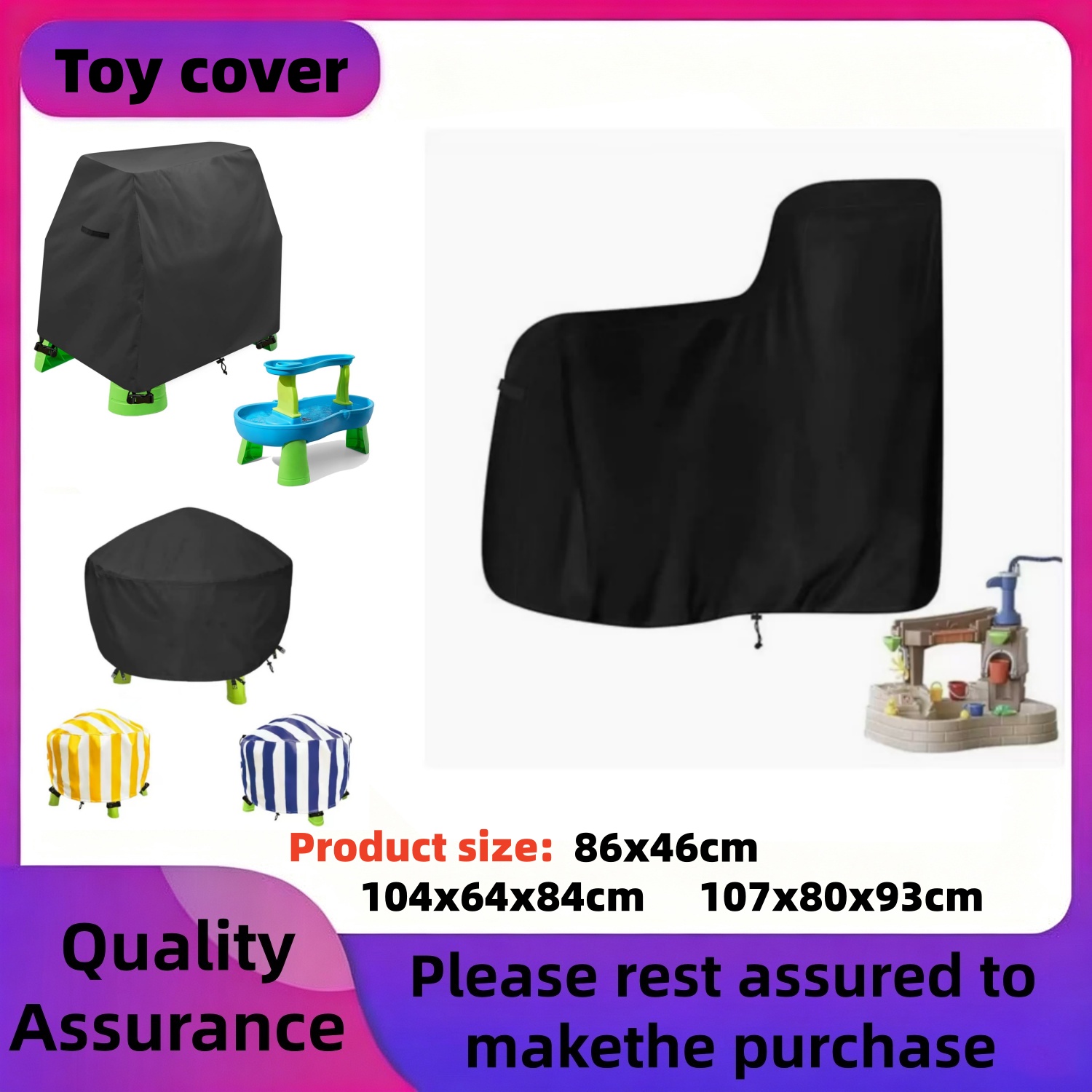 Kids Outdoor Table - Kids Water Table Cover Fit Rain
