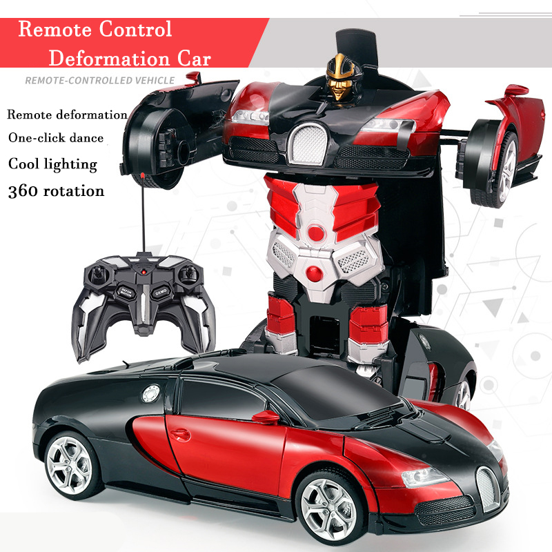Kids Outdoor Water Toys - 2in1 Electric RC Car Transformation Robots