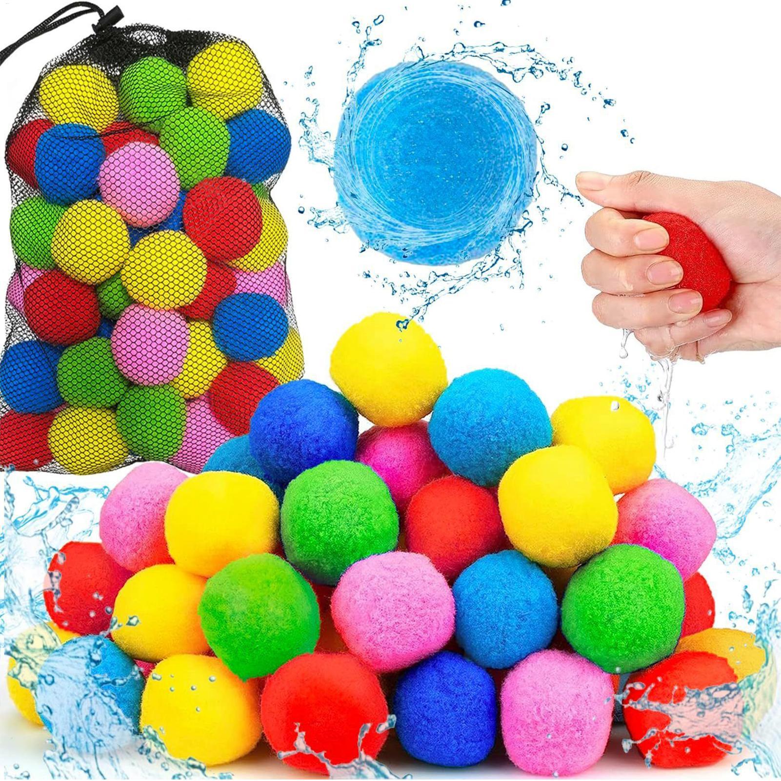 Kids Outdoor Ball - 60pcs/set Reusable Water Balls Instant Refill