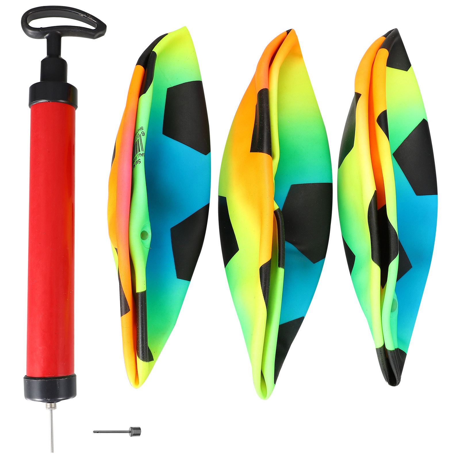 Kids Outdoor Ball - 1Set Colorful Explosion-Proof PVC Rainbow Inflatable