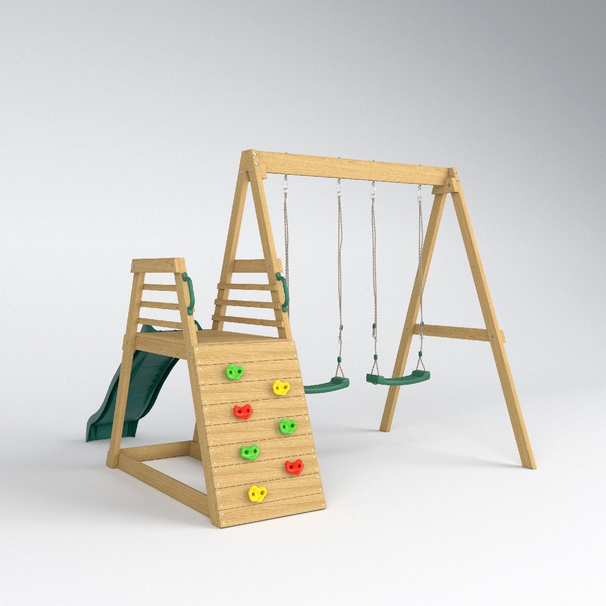 Kids Outdoor Swing - 2026 Jungle Gym Slide Swing Garden