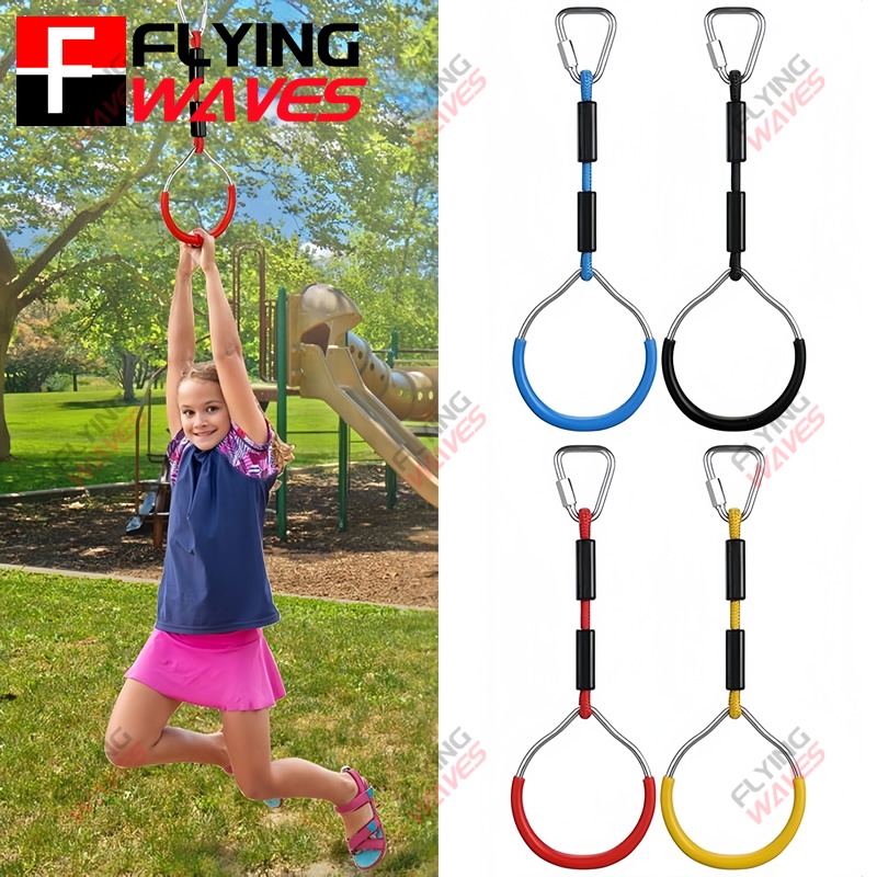Kids Outdoor Swing - Kids Hanging GYM Ring Swing Climbing
