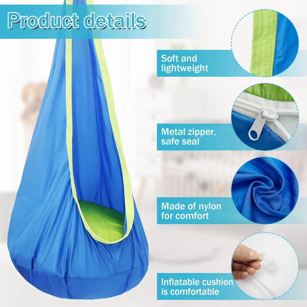 Kids Pod Swing Seat Nylon Hang - Kids Outdoor Swing Chair recension och pris