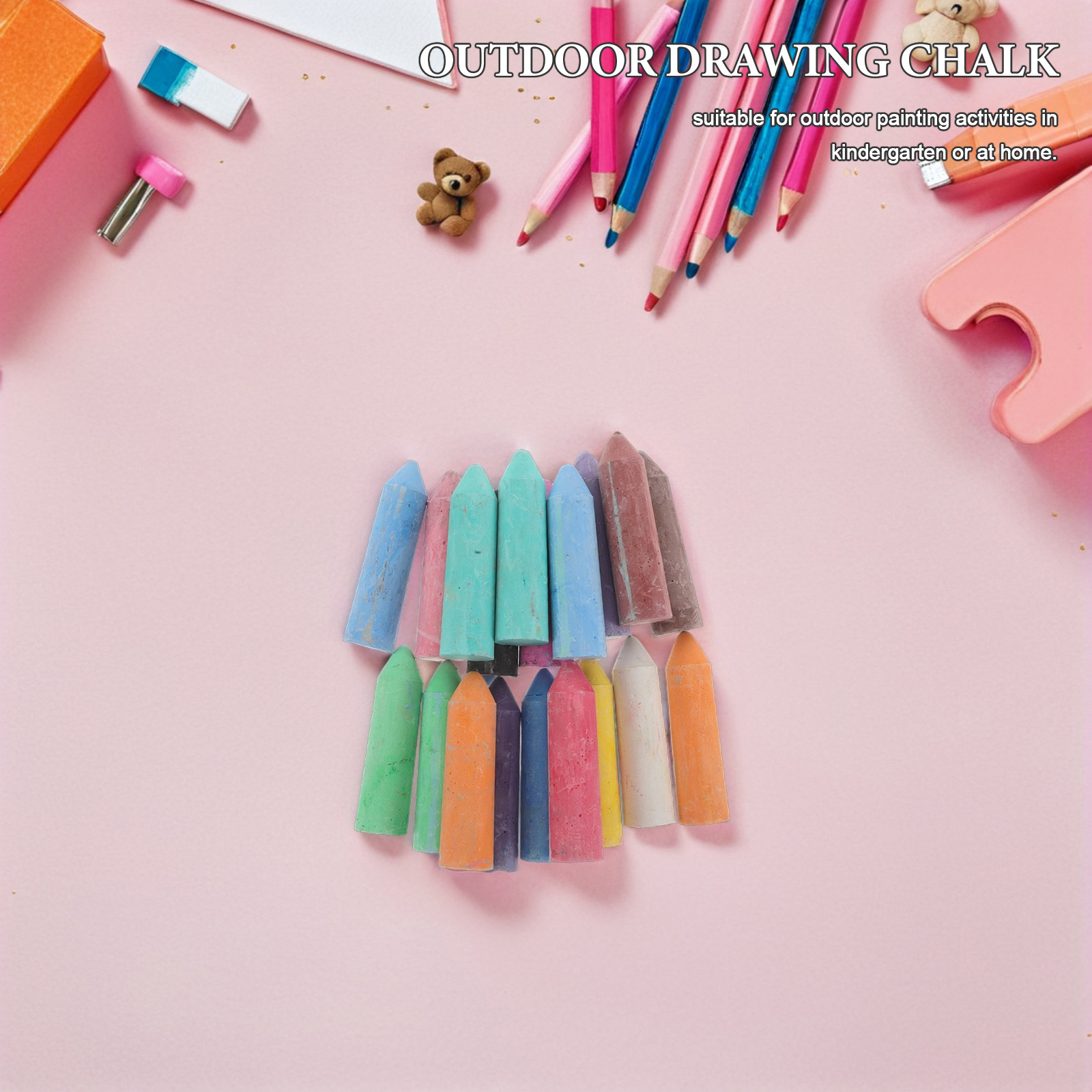 20Pcs Jumbo Outdoor Chalk Wash - Chalk Outdoor Jumbo recension och pris
