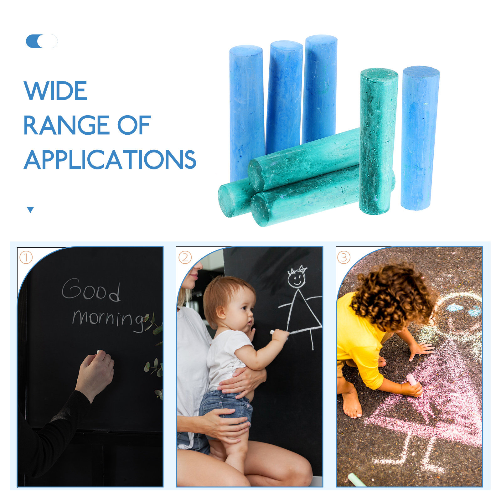 40Pcs Kids Outdoor Chalk Multi - Chalk Outdoor Jumbo recension och pris
