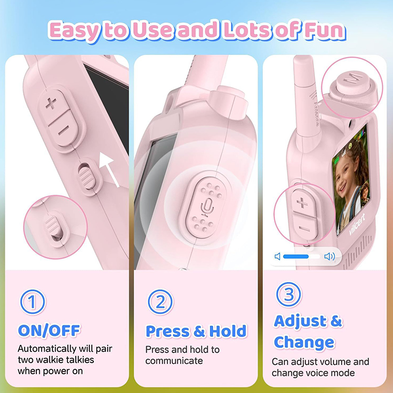 2pcs Video Walkie Talkies For  - Kids Outdoor Voices recension och pris