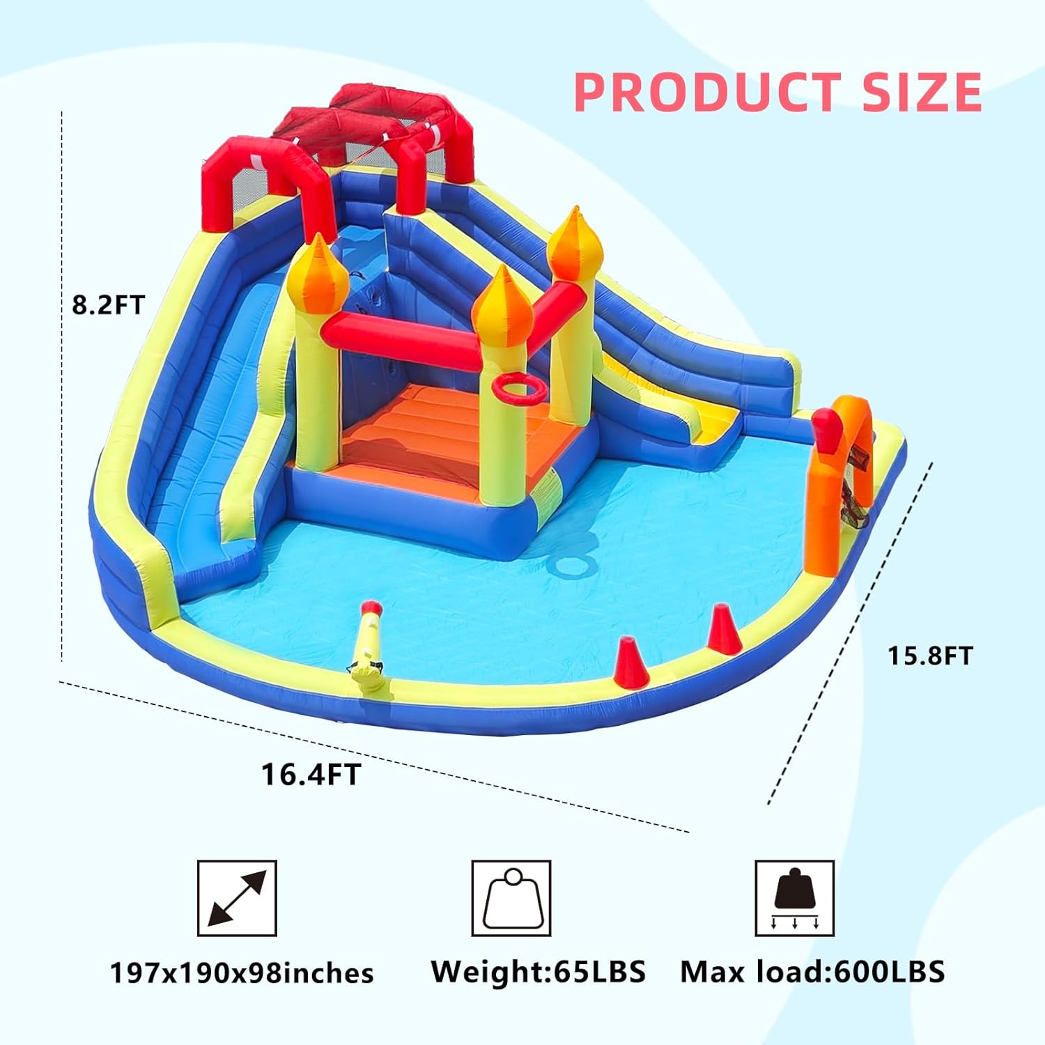 Kids Jumping Castle with Two L - Kids Outdoor Jump House recension och pris
