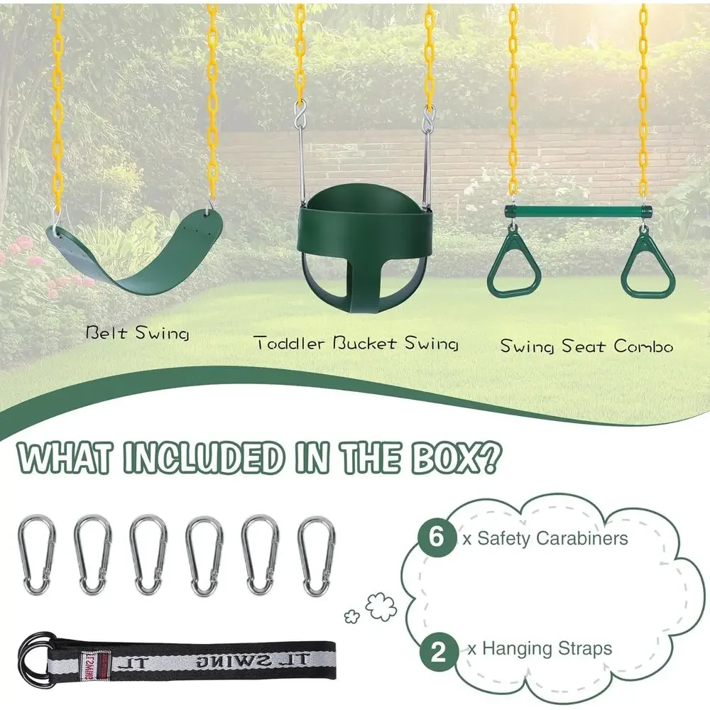 Outdoor Combo Swing Set with R - Kids Outdoor Swing recension och pris