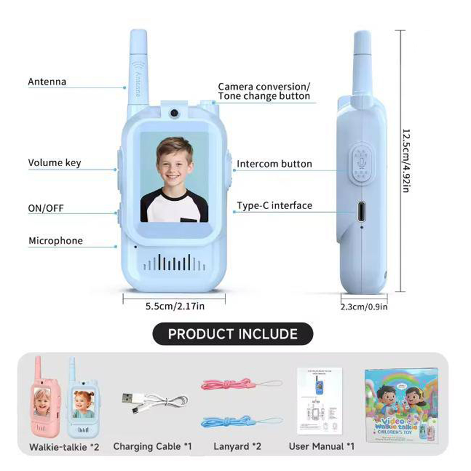 2 Pack Video Walkie Talkies To - Kids Outdoor Voices recension och pris