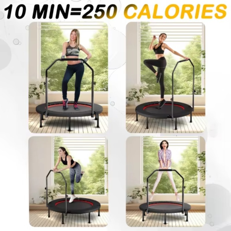 Foldable Trampoline With Handl - Mini Trampoline Spring recension och pris