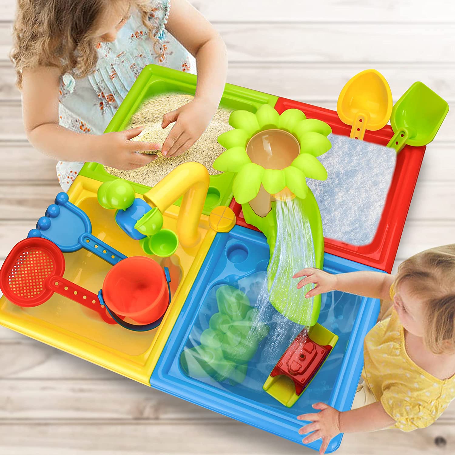 Beach Table Sand Play Toys Chi - Kids Outdoor Table recension och pris