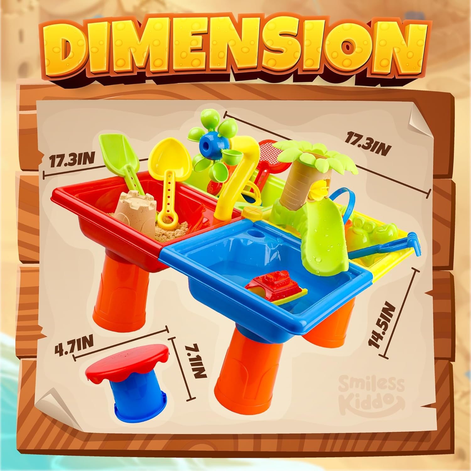 25 Pcs Summer Water Table for  - Kids Outdoor Table recension och pris