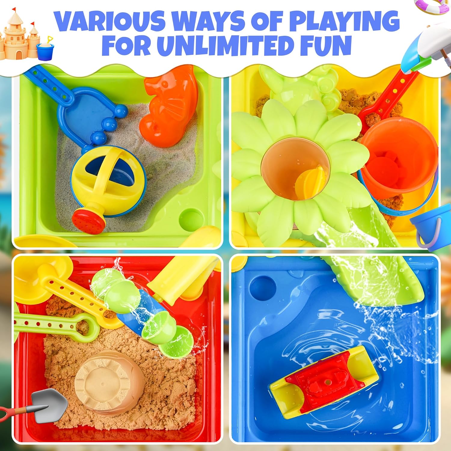 25 Pcs Summer Water Table for  - Kids Outdoor Table recension och pris