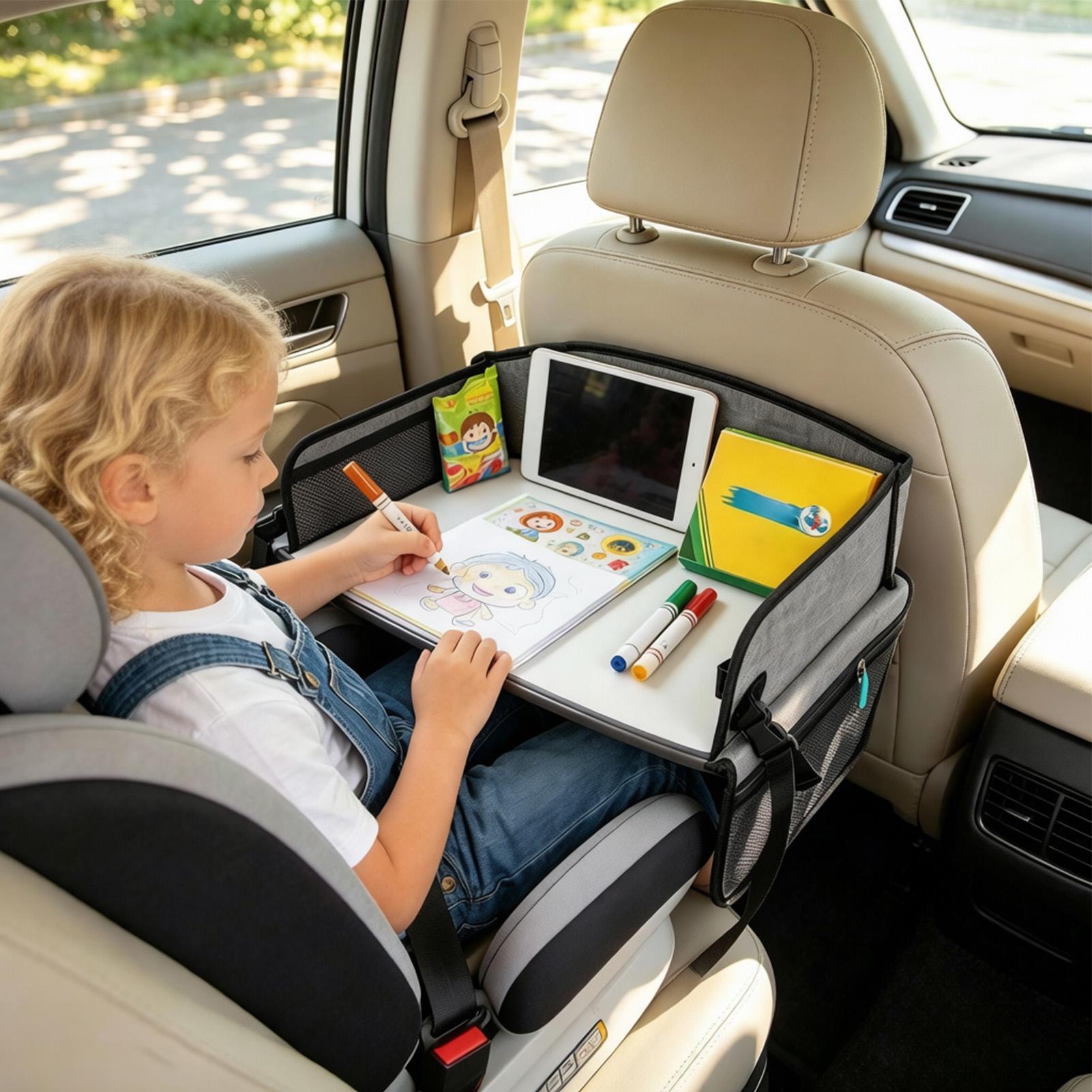 Car Seat Travel Tray With Pock - Kids Outdoor Table recension och pris