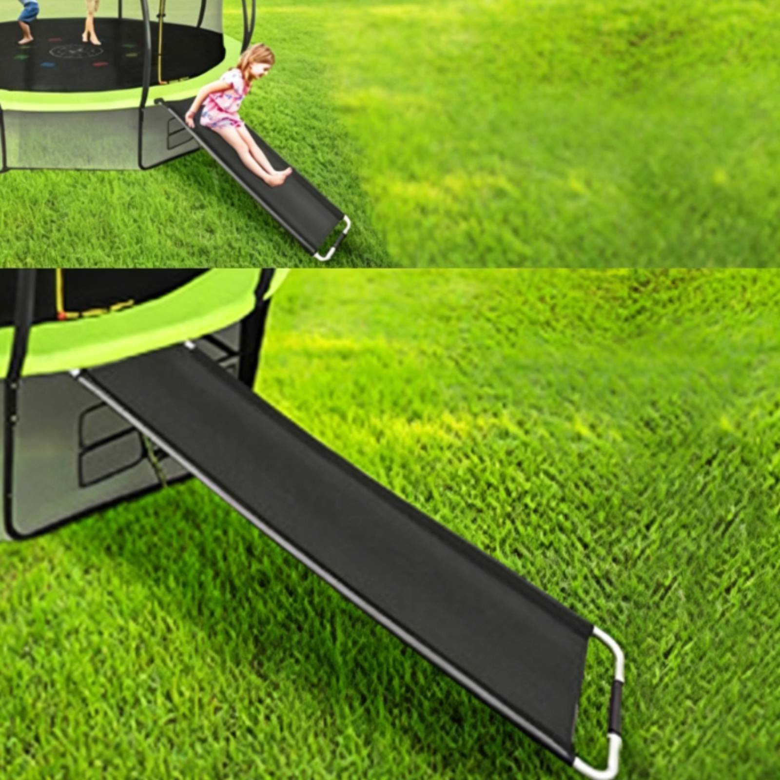Kids Trampoline with Slide Ind - Mini Trampoline Spring recension och pris