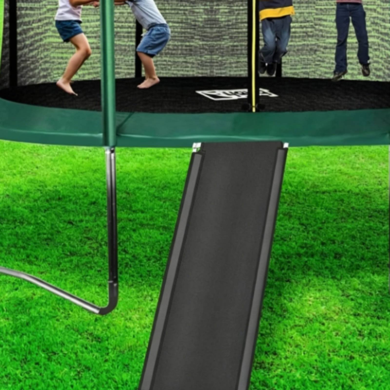 Kids Trampoline with Slide Ind - Mini Trampoline Spring recension och pris