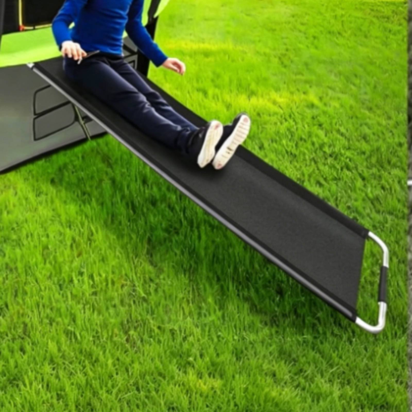 Kids Trampoline with Slide Ind - Mini Trampoline Spring recension och pris