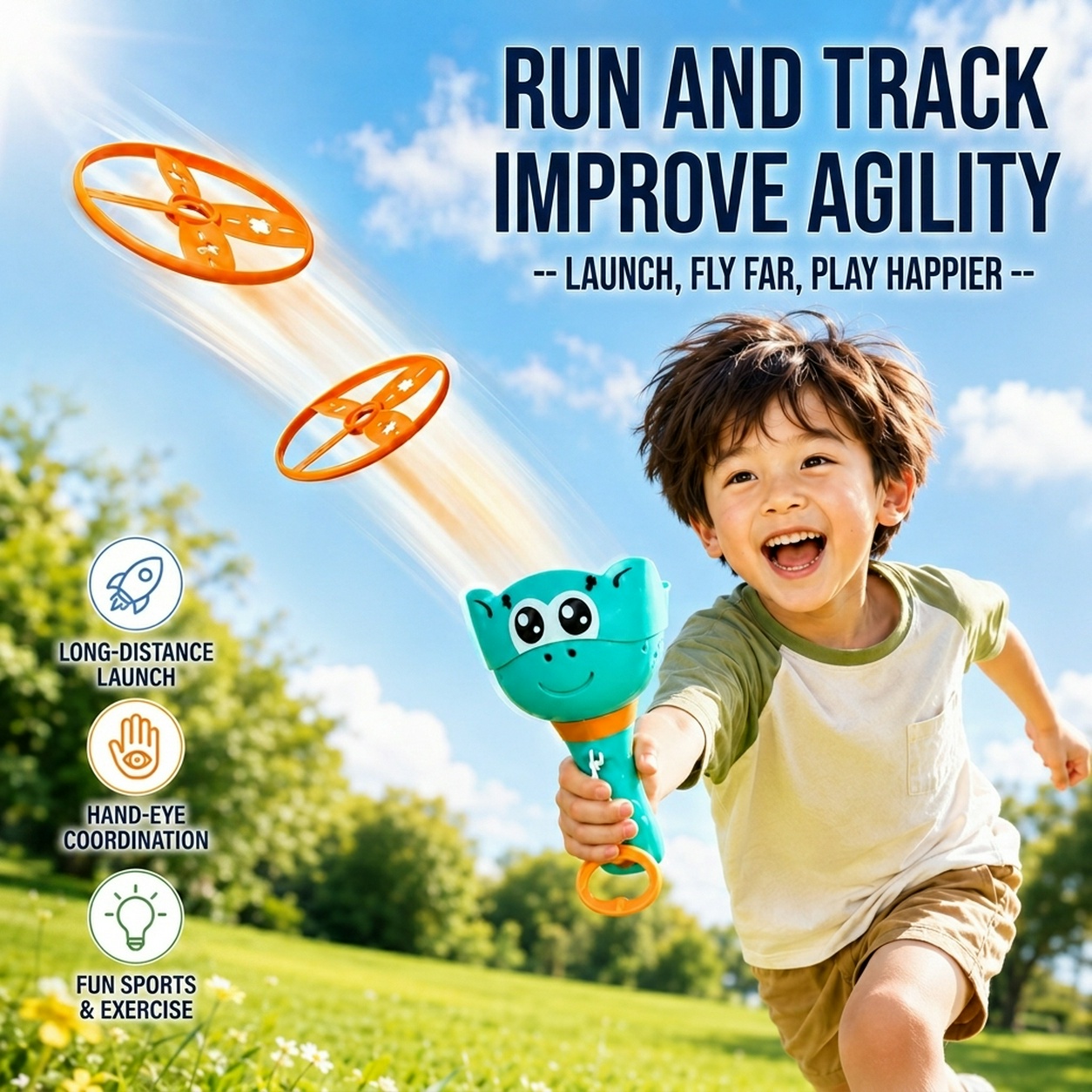 Mquduo Flying Disc Catapult La - Kids Outdoor Yard Games recension och pris