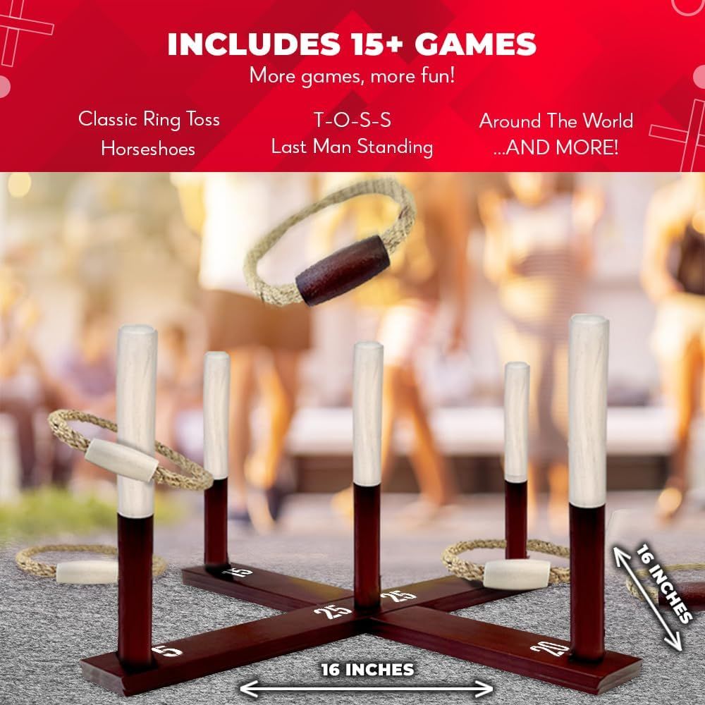 Ring Toss Game All Weather - E - Kids Outdoor Yard Games recension och pris