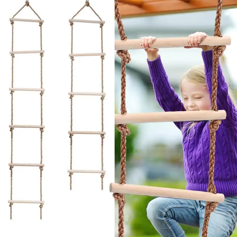 Kids Wooden Ladder Outdoor Act - Kids Outdoor Swing recension och pris