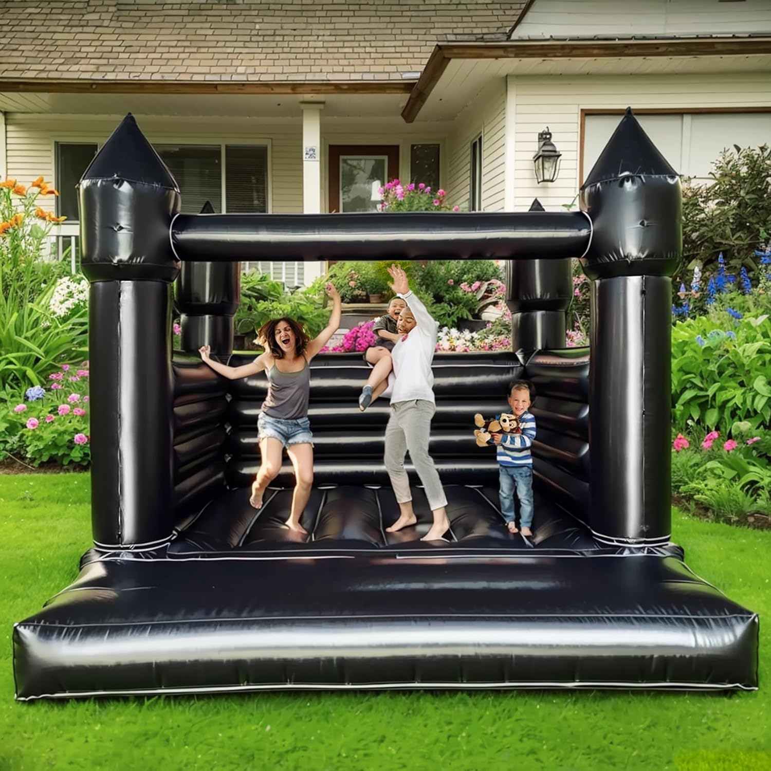 Black Commercial Inflatable Bo - Kids Outdoor Jump House recension och pris