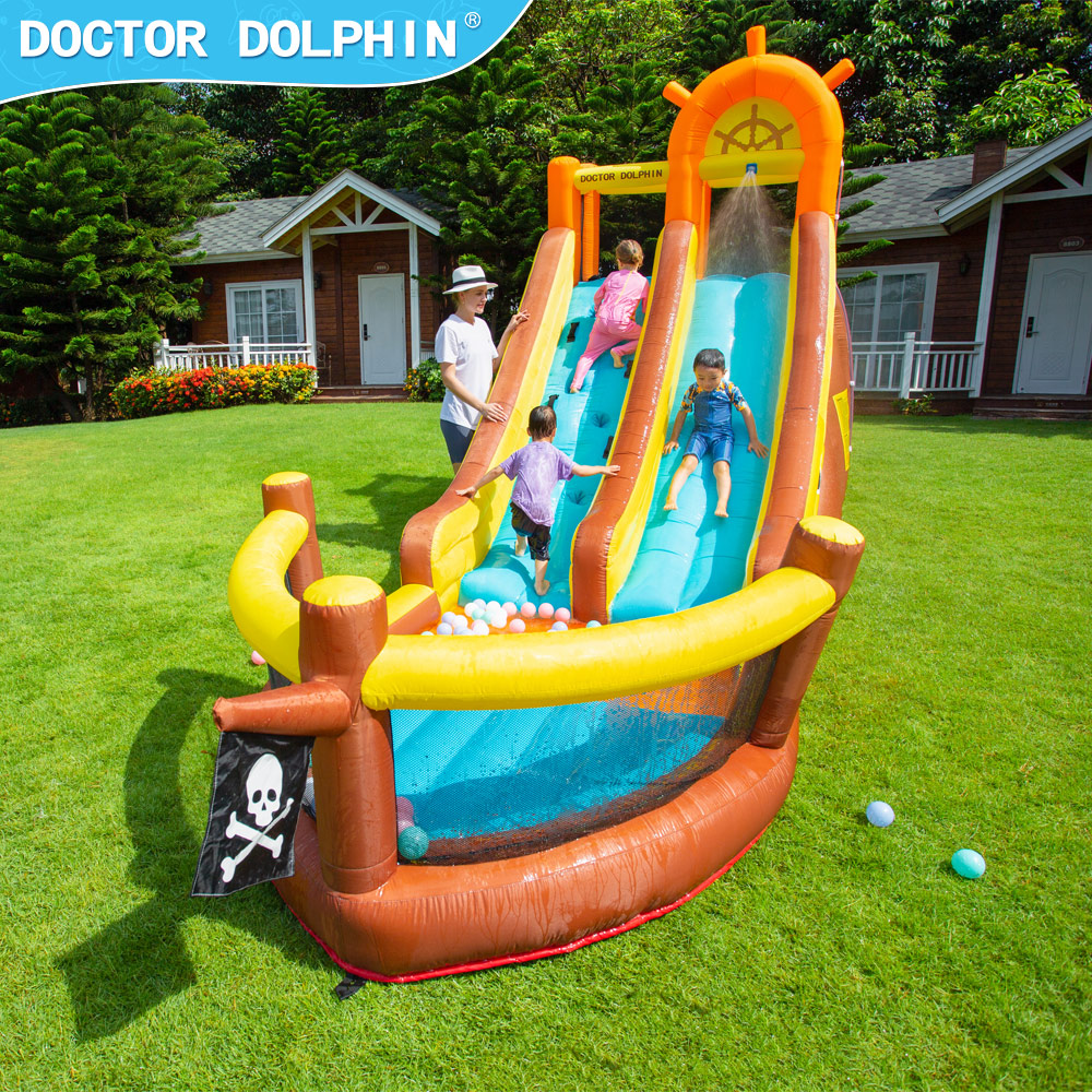 Doctor Dolphin Pirate Ship Out - Kids Outdoor Jump House recension och pris