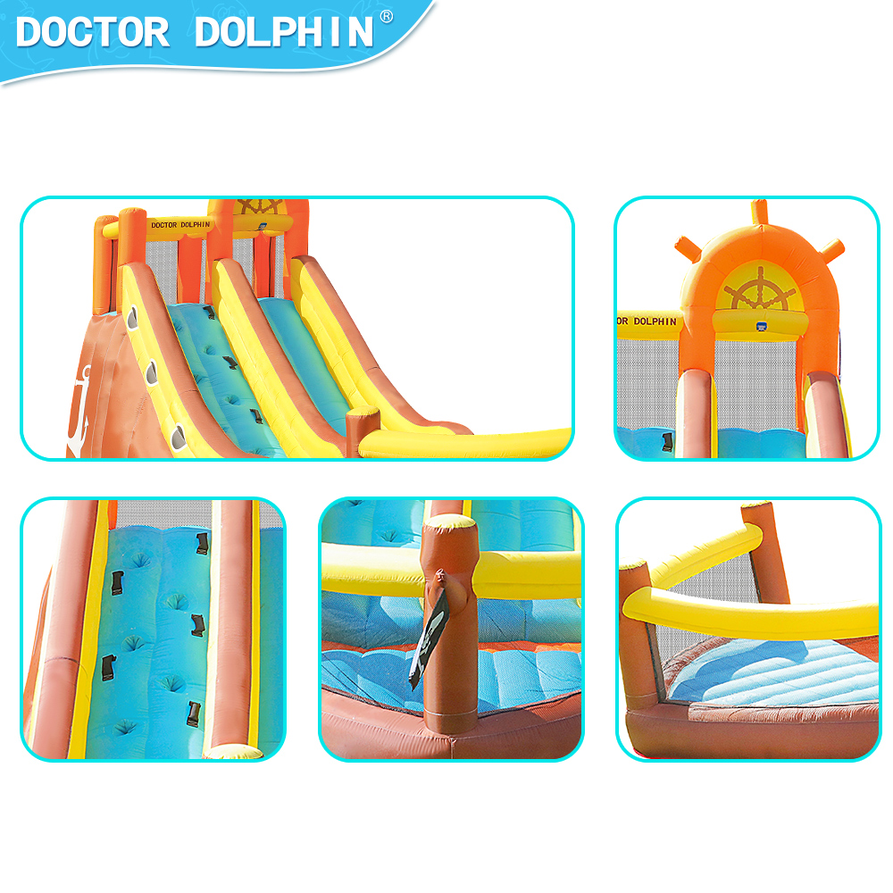 Doctor Dolphin Pirate Ship Out - Kids Outdoor Jump House recension och pris