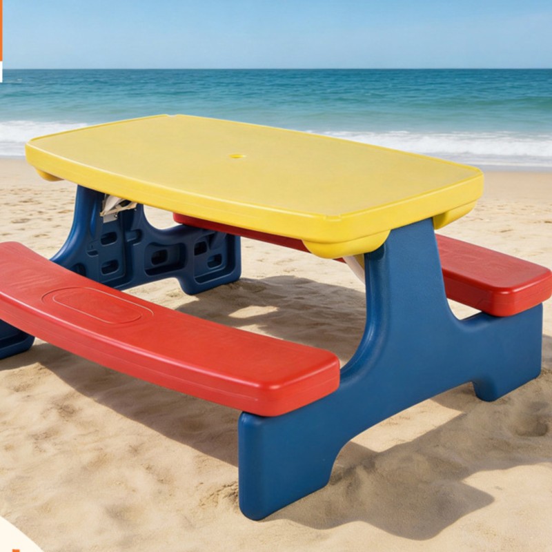 LazyChild Foldable Kids Outdoo - Kids Outdoor Table And Chairs With Umbrella recension och pris