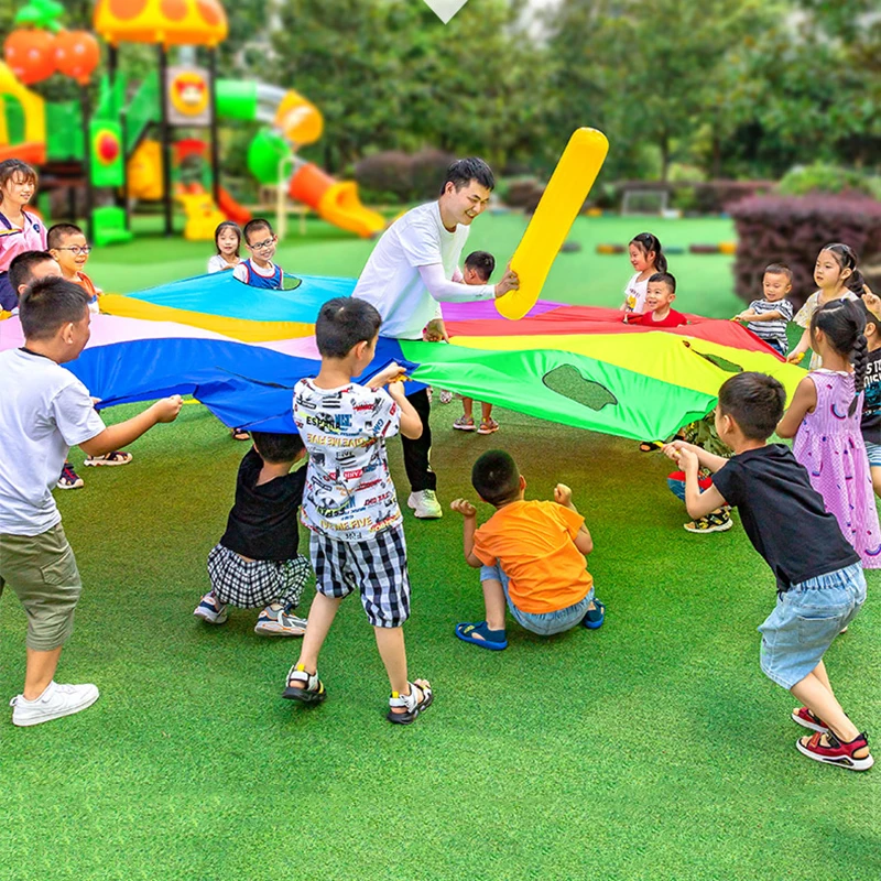 Rainbow Parachute Knock Gopher - Kids Outdoor Yard Games recension och pris