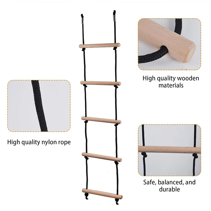 Children Climbing Rope Ladder  - Kids Outdoor Yard Games recension och pris