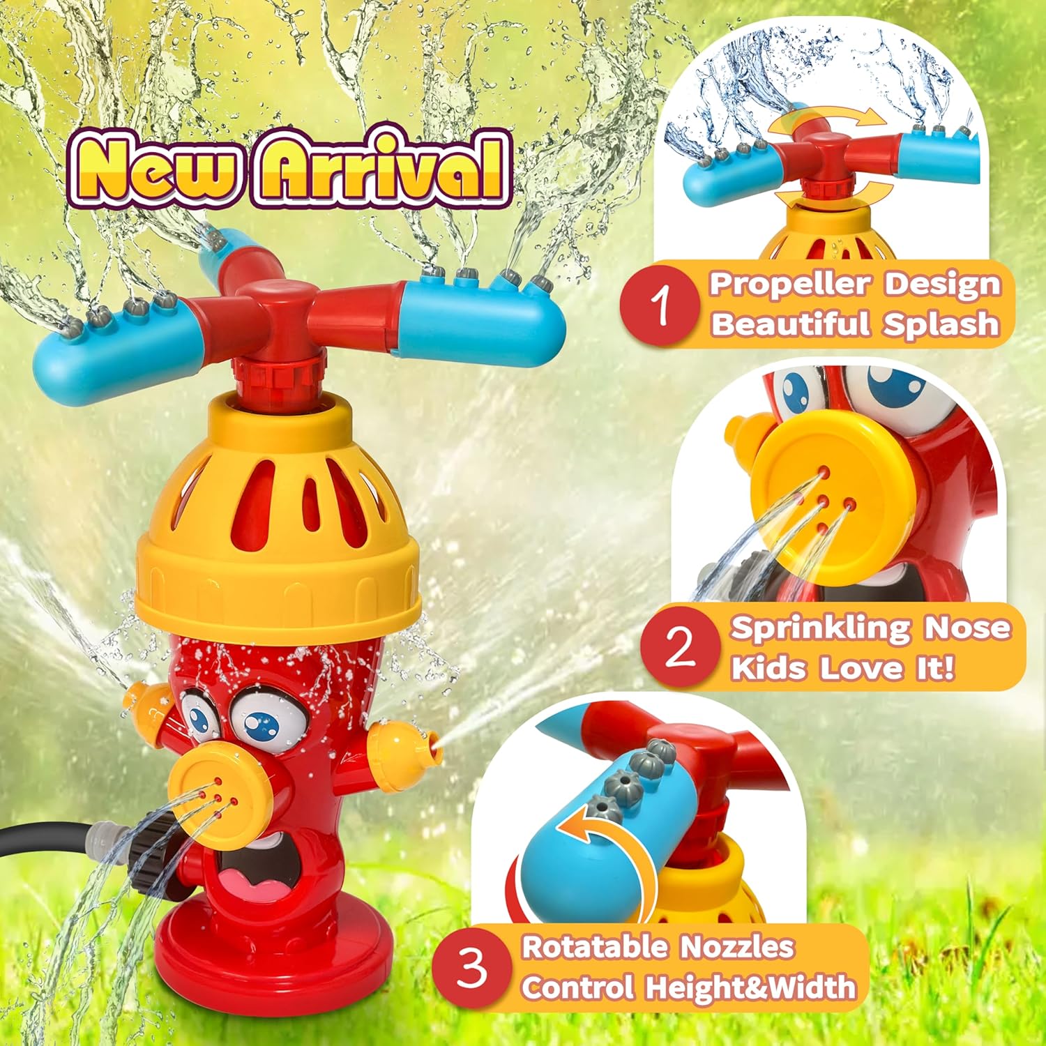 Water Spray Toy Hydrant Sprink - Kids Outdoor Water Toys recension och pris