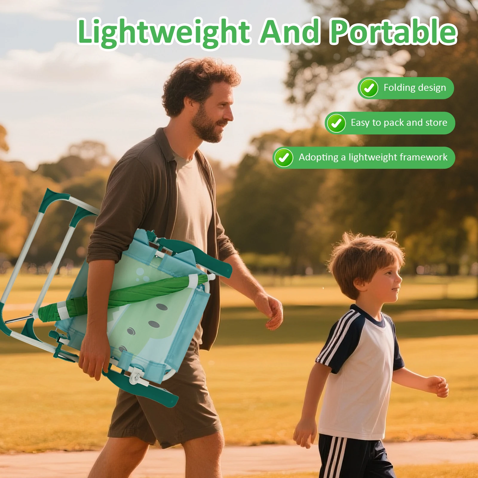 Kids Folding Beach Chair With  - Kids Outdoor Umbrella Chair recension och pris