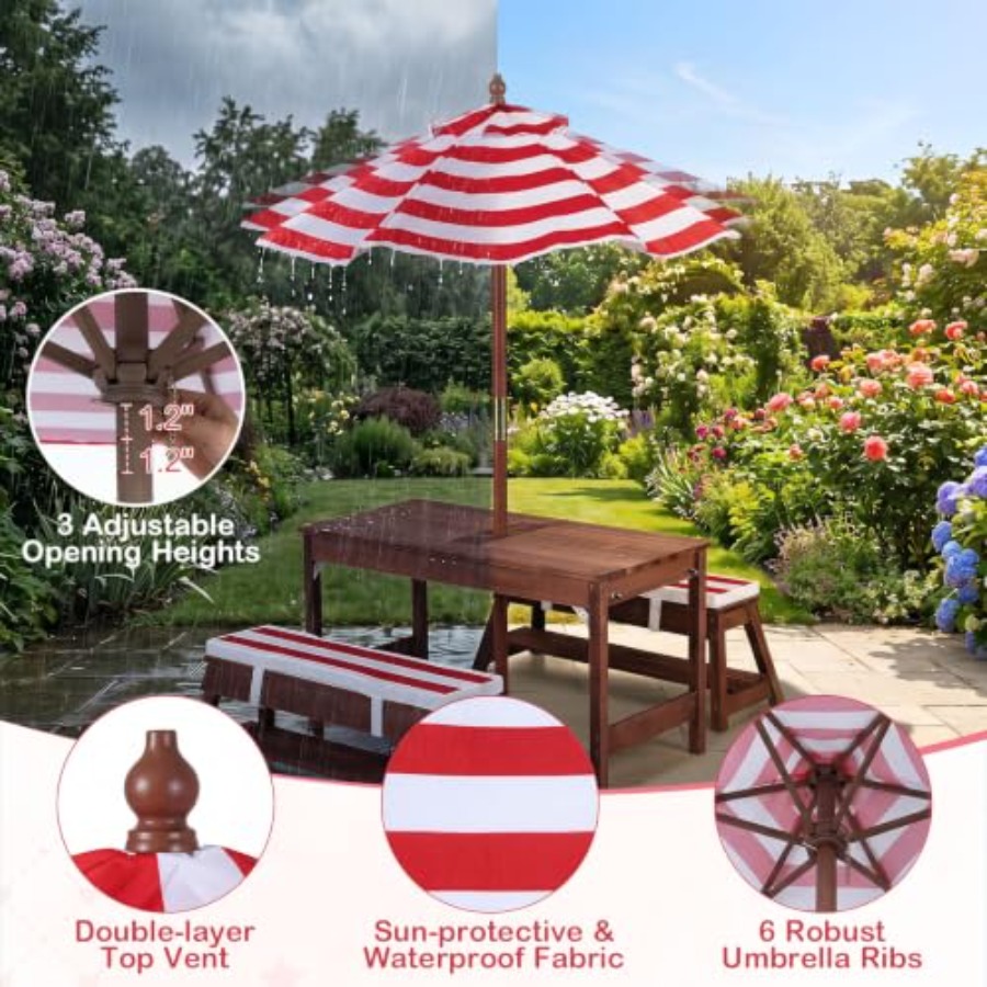 Outdoor kids picnic table for  - Kids Outdoor Table recension och pris