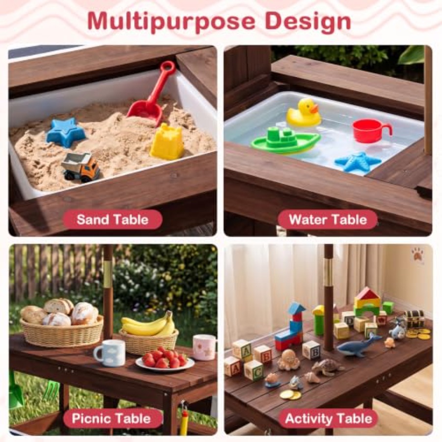 Outdoor kids picnic table for  - Kids Outdoor Table recension och pris
