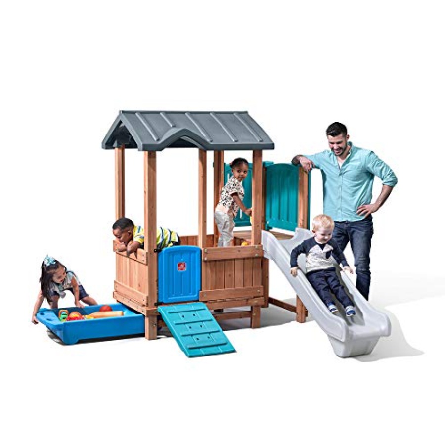 Woodland Adventure Playhouse & - Kids Outdoor Swing recension och pris