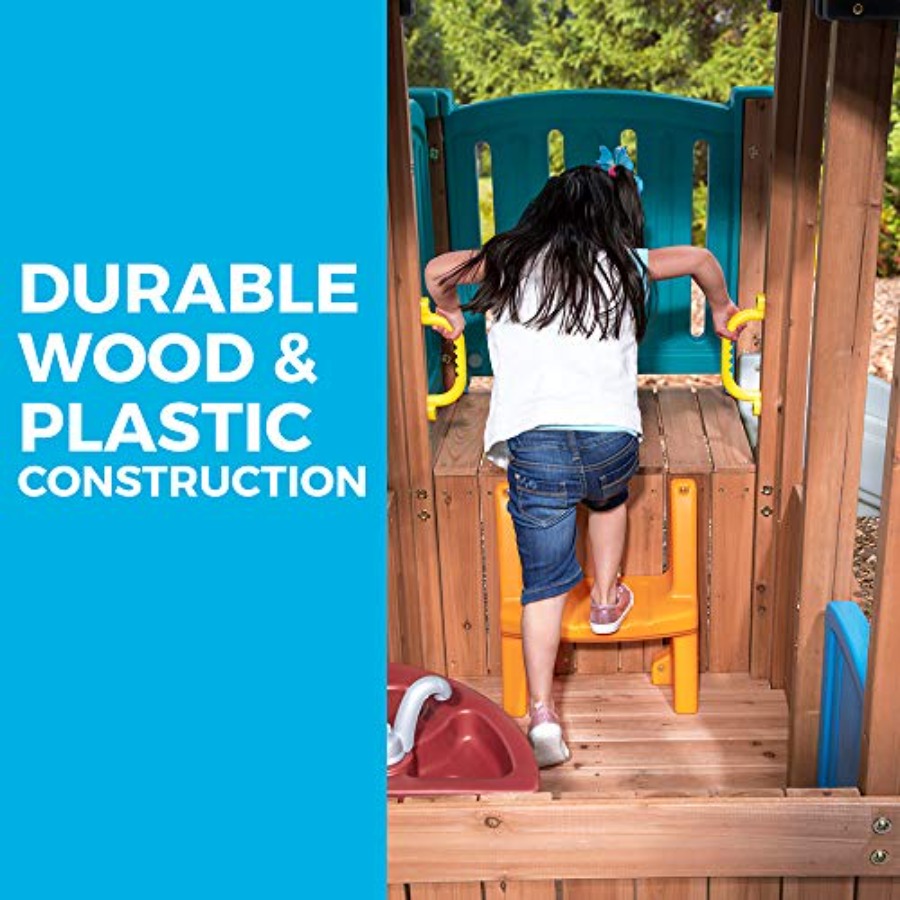 Woodland Adventure Playhouse & - Kids Outdoor Swing recension och pris