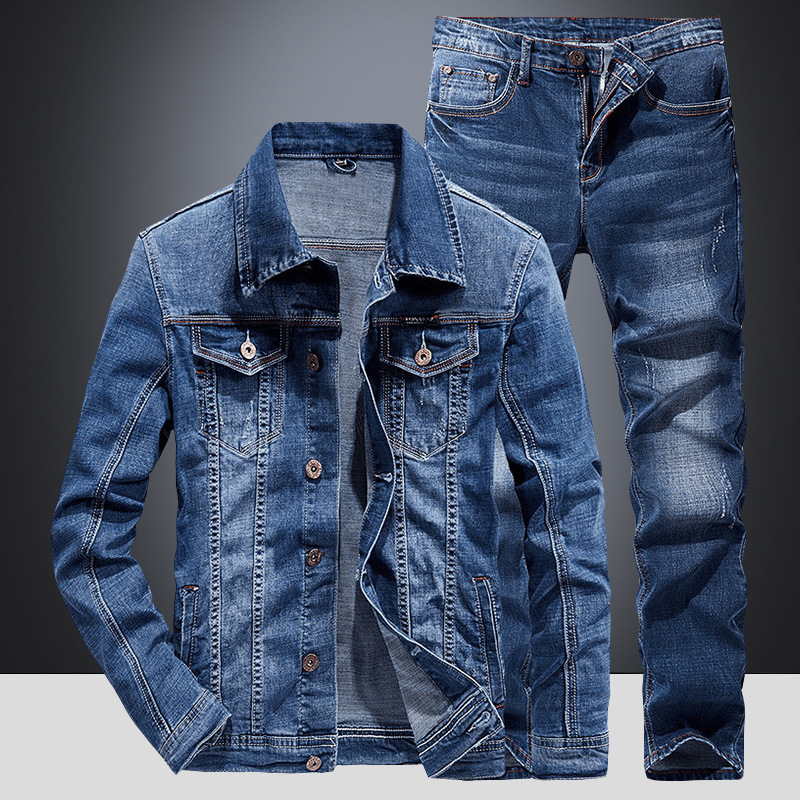 Spring Autumn Denim Suit Men's - Mini Trampoline Spring recension och pris