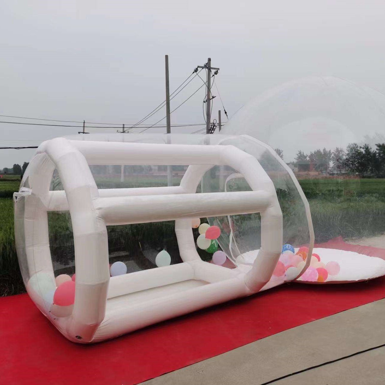 Outdoor  White PVC Inflatable  - Kids Outdoor Jump House recension och pris