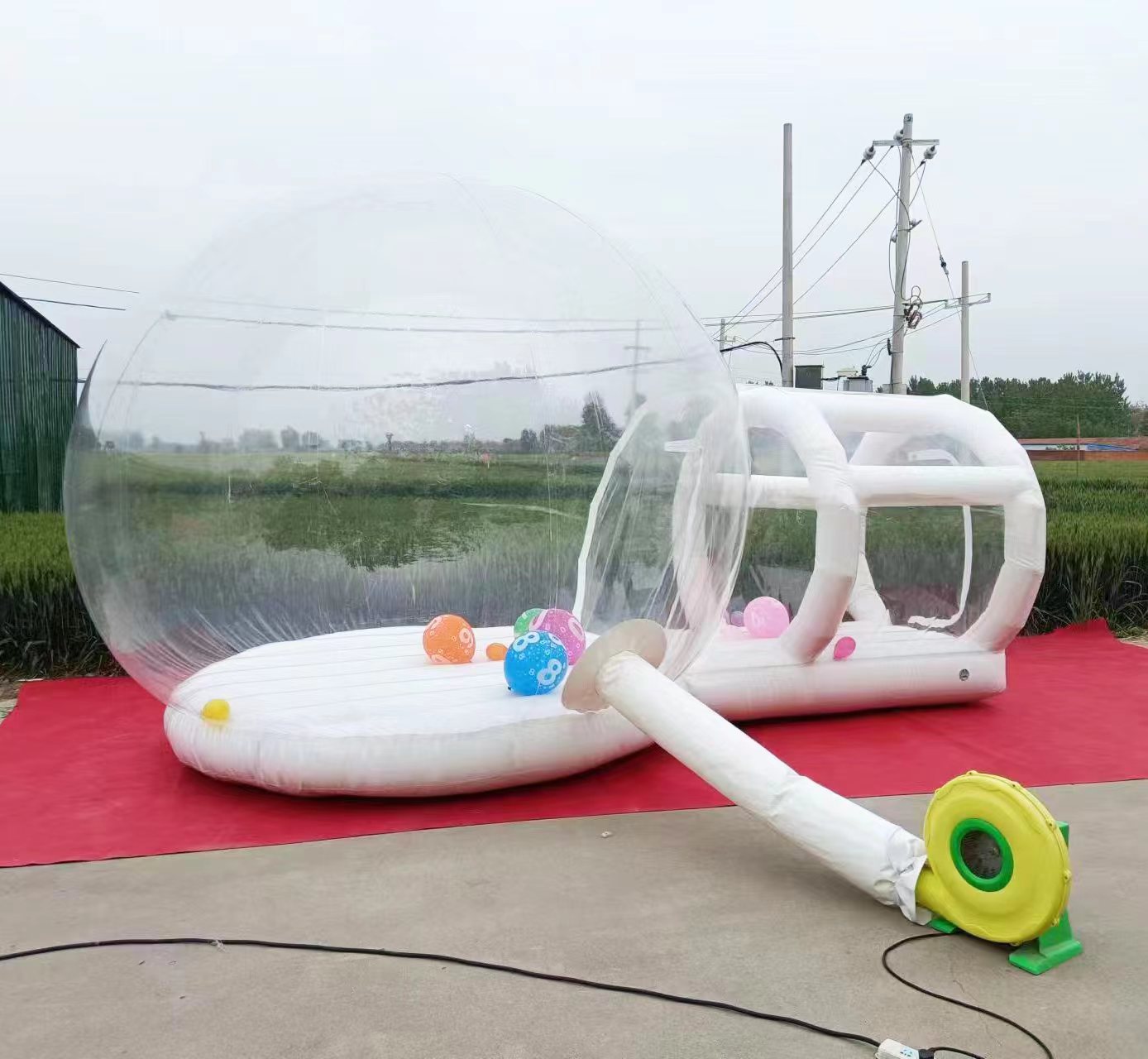 Outdoor  White PVC Inflatable  - Kids Outdoor Jump House recension och pris