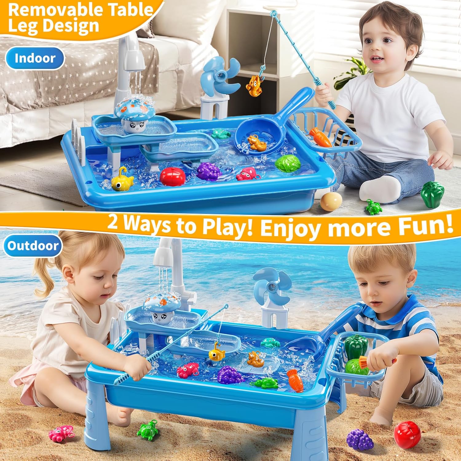 Water Table Play Sink Toy for  - Kids Outdoor Table recension och pris