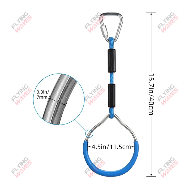 Kids Hanging GYM Ring Swing Cl - Kids Outdoor Swing recension och pris