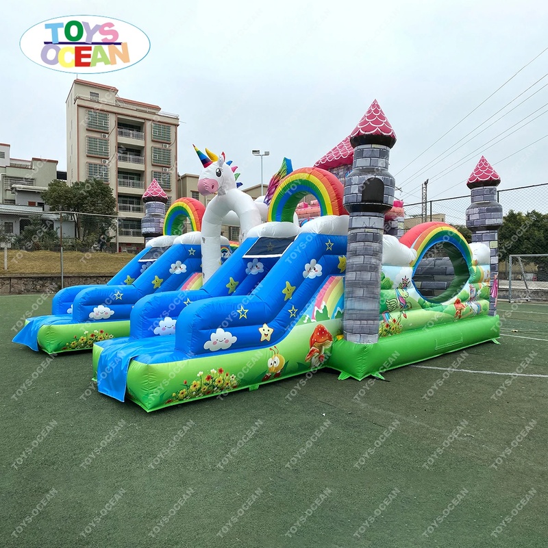 Customized Large Outdoor Playg - Kids Outdoor Jump House recension och pris
