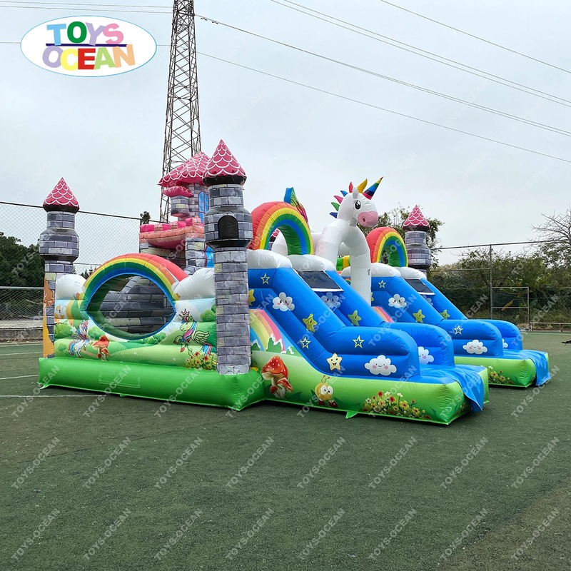 Customized Large Outdoor Playg - Kids Outdoor Jump House recension och pris