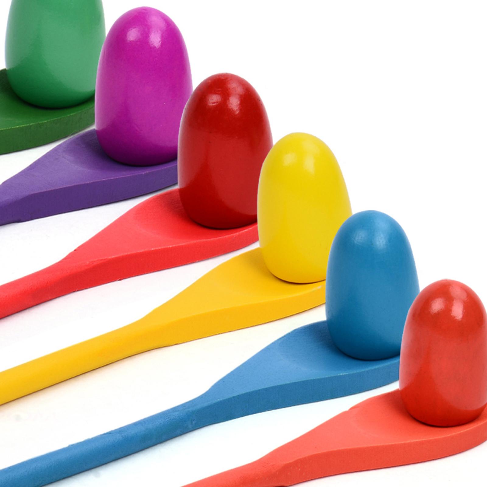 6 Pieces Egg Spoon Race Game H - Kids Outdoor Yard Games recension och pris
